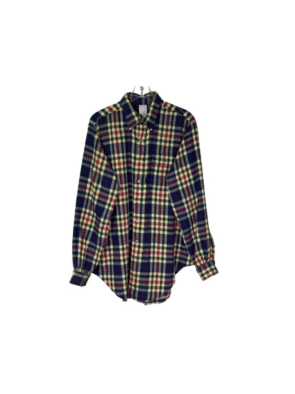 Vintage 90s Brooks Brothers Makers Plaid Flannel Button-up Shirt - Men's Size XL